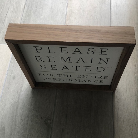 Novelty wood bathroom sign - Picture 2 of 2